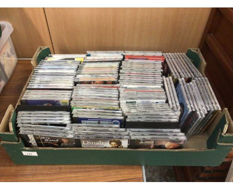Box of CDs including Keith Jarrett, Chico Hamilton, Maynard Ferguson, Arnett Cobb, Woody Herman and Ray Brown (approx 110)