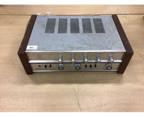 Akai Solid State Amplifier, together with Sansui SS-2 Stereo Headphones, Akai AA-5000 Microphone, and 7 inch reelsCondition r
