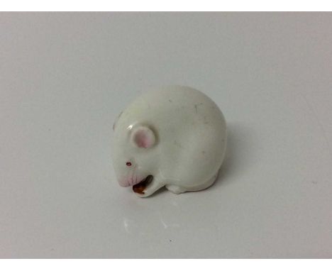 Royal Worcester model of a mouseCondition report: Overall condition is good. Light crazing over mouse. Base has some light su