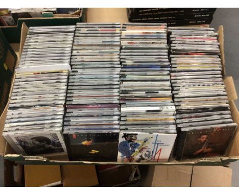 Box of signed Jazz CDs including Scott Hamilton, Chico Freeman, Benny Green, Mose Allison, Ray Alexander, Nat Adderley and Be
