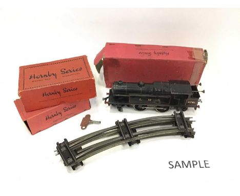 Hornby Series 0 gauge model railway selection boxed and unboxed including Brake Van, Flat Truck, Track etc.