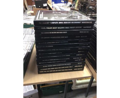 Jazz CD boxed sets including Stan Kenton, Jack Teagarden, Woody Herman and Bobby Hackett (14)Condition report: Based on exami