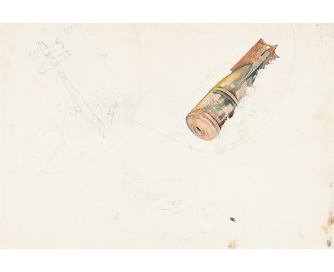 λ&nbspERIC KENNINGTON (BRITISH 1888-1960) BOMB STUDIES Pencil and watercolour, heightened with white  Inscribed to estate lab