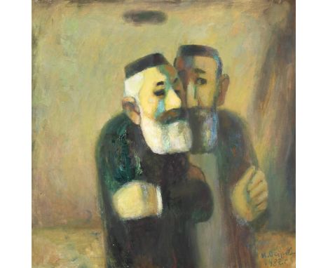 JOSIF MEEROVICH OSTROVSKY (UKRANIAN 1935-1993) WALK  Oil on canvas  Signed and dated 1982 (lower right); further signed and i