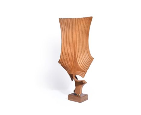 λ&nbspBRIAN WILSHER (BRITISH 1930-2010) UNTITLED  Wood Signed and dated 68 (to underside of base) Height: 88cm (34½in.) (incl