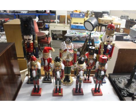 A collection of toy model soldiers 