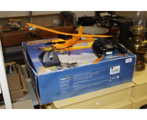 A Hobbyzone radio controlled model aeroplane 