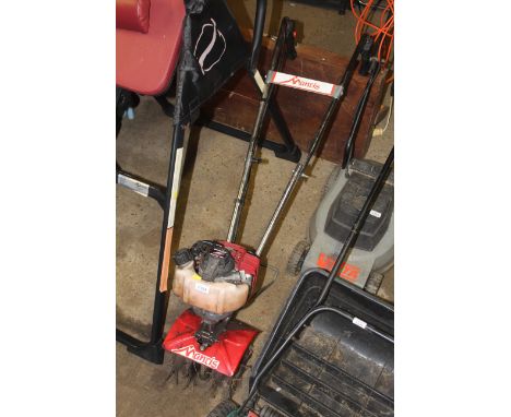 A Mantis rotavator with petrol Honda GX25 4-stroke engine 
