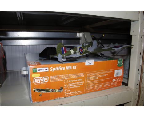 A boxed model of a Spitfire Mark 1X