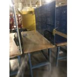 Blue Work Bench, Approx. 6ft. Long, Rigging Fee $20