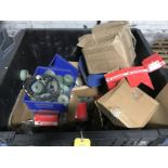 Box & Pallet of Misc. Shop Tools and Parts, Rigging Fee $15