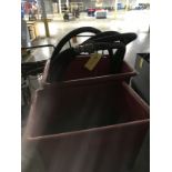 Two Red Wheeled Containers w/ Hoses, Rigging Fee $20