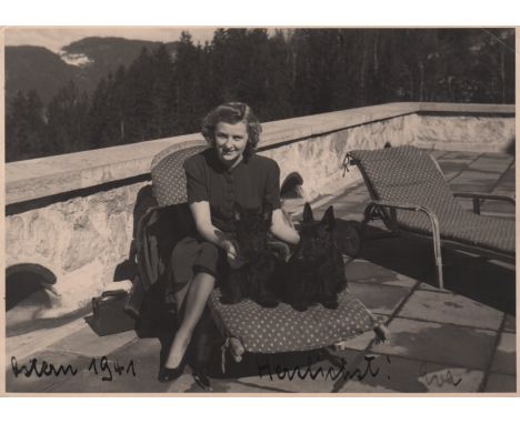  BRAUN EVA: (1912-1945) Longtime companion of Adolf Hitler and, briefly, his wife. Hitler and Braun committed suicide togethe
