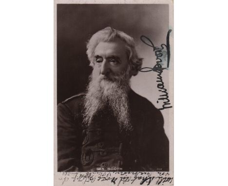 BOOTH WILLIAM: (1829-1912) British Methodist Preacher, founder and General of The Salvation Army. Vintage signed postcard pho