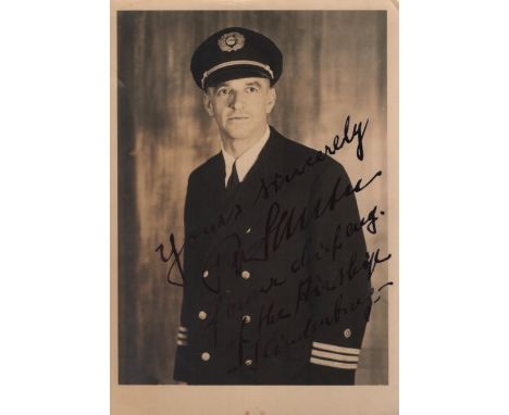 [HINDENBURG DISASTER]: SAUTER RUDOLF (1901-1966) German Engineer with the Zeppelin company and Chief Engineer on board the ai