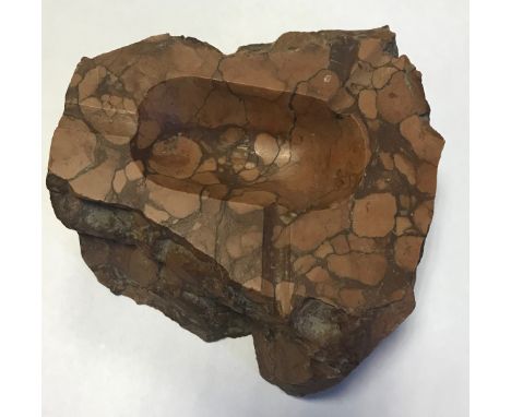  [HITLER ADOLF]: (1889-1945) Fuhrer of the Third Reich 1933-45. A pale and dark brown mottled marble ashtray, created in the 