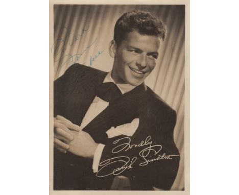 SINATRA FRANK: (1915-1998) American Singer and Actor, Academy Award winner. Vintage signed and inscribed sepia 5 x 7 photogra
