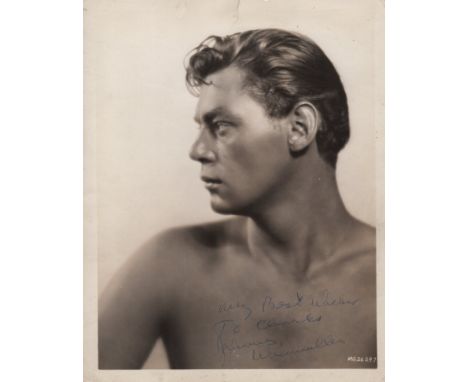 WEISSMULLER JOHNNY: (1904-1984) American Actor, famous for his role as Tarzan in various movies. Weissmuller was also an acco