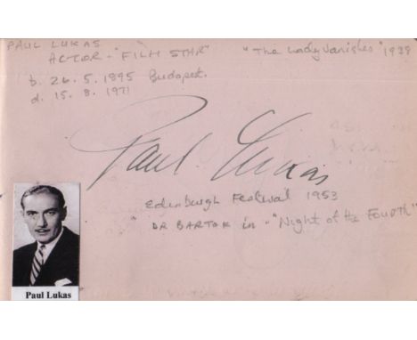  AUTOGRAPH ALBUM: An autograph album containing over 90 signatures by various stage and screen actors and actresses and a few