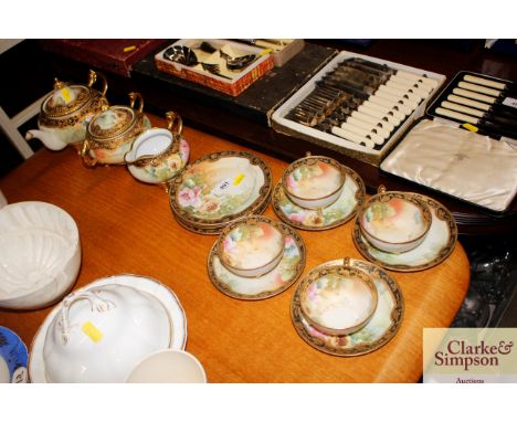 A collection of Noritake tea ware