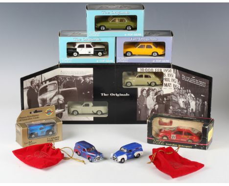 A small collection of Trax 1:43 scale model cars, comprising TR17C Holden HQ sedan, TR17C Holden HQ Kingswood sedan, No. 8021