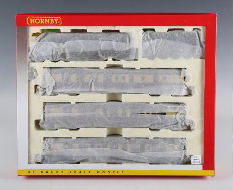 A Hornby gauge OO R.2794M Heart of Midlothian train pack, boxed with instructions and certificate, all items in tissue wrappi