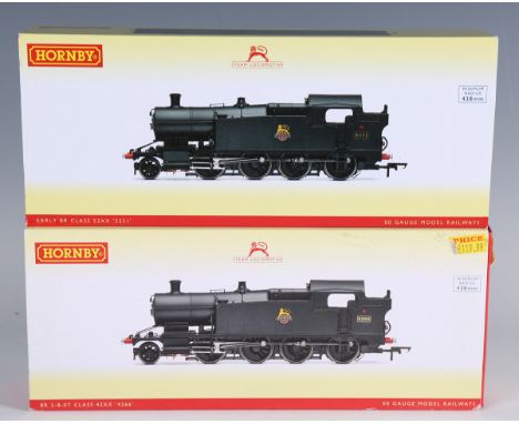 Two Hornby gauge OO DCC Ready tank locomotives, comprising R.3124 Class 42XX 4266 and R.3463 Class 52XX 5231, both BR black, 