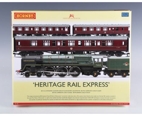 A Hornby gauge OO DCC Ready R.3192 Heritage Rail Express train pack, boxed with instructions, all items wrapped in tissue (bo