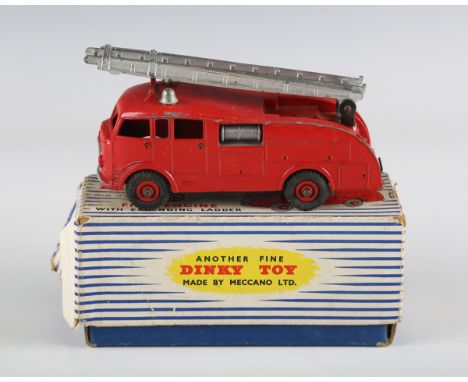 A Dinky Toys No. 955 fire engine, boxed (some paint chips, box creased, torn and scuffed).Buyer’s Premium 29.4% (including VA