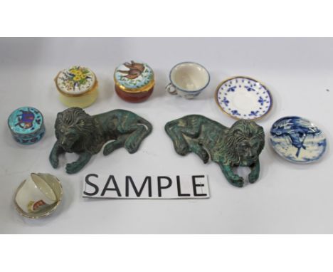 Collection of Halcyon Days enamel boxes and decorative items