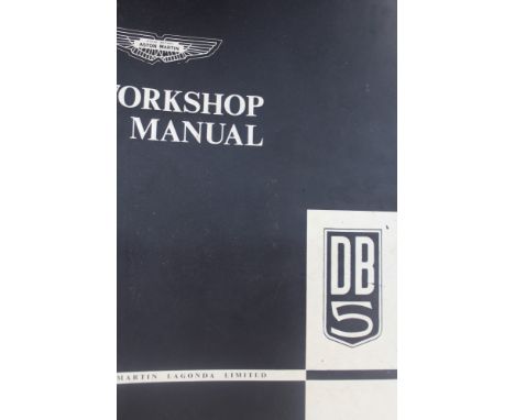 1960s Aston Martin DB5 workshop manual