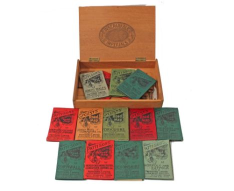 Pattersons' Scotch Whiskey Cyclists' Road Maps. Thirteen maps two of which are First Edition and the others are Second Editio