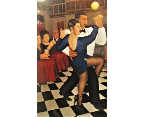 Beryl Cook (1926-2008) - 'Tango in Bar Sur Buenos Aires', signed, limited 526/650 colour lithograph, 46 x 29cm, unframed 