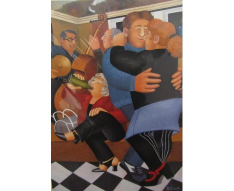 Beryl Cook (1926-2008) - 'Shall We Dance', signed, limited 29/650 colour lithograph, 51 x 37cm, unframed 