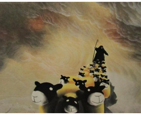 Mackenzie Thorpe (B.1964) - 'The Great Journey', signed, limited edition lithograph print, 80 x 45cm, framed 