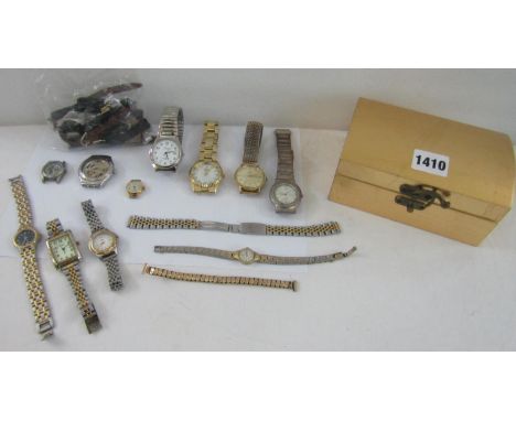 A collection of various wristwatches to include a Swatch Automatic gent's watch with exhibition back, a Tissot Vizodate Seast
