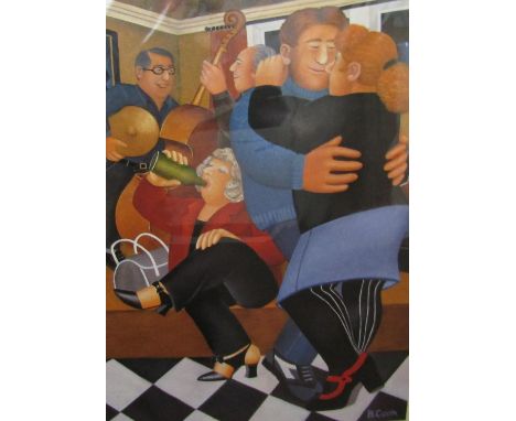 Beryl Cook (1926-2008) - 'Shall We Dance', signed, limited 30/650 colour lithograph, 51 x 37cm, unframed 