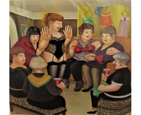 Beryl Cook (1926-2008) - 'Party Girls', signed, limited 26/650 colour lithograph, 50 x 55cm, unframed 