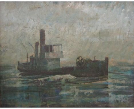 Antony Ashworth Jackson-Stops (1914-1985) - 'Drifter', marine scene, signed and titled verso, oil on board, 60 x 75cm, framed