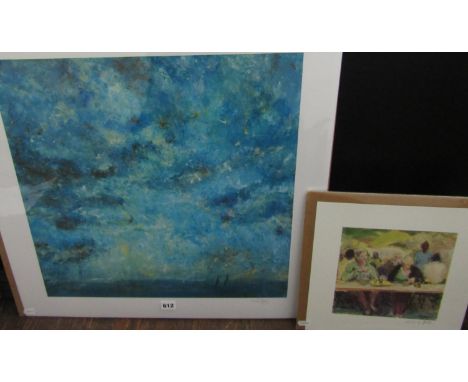 Rod Hook (21st century) - Impressionist Marine Study', signed, lithograph print, 50 x 50cm, unframed; together with by the sa