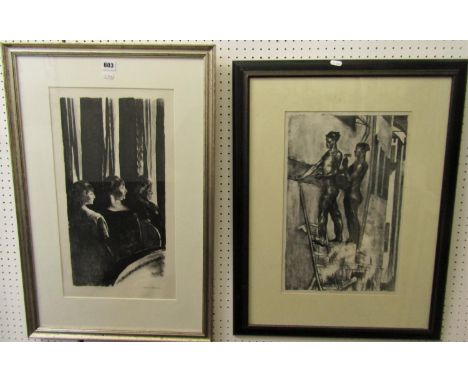 John Copley (1875-1950) - 'Three Stages of Womanhood', signed, lithograph print, 52 x 30cm, framed; together with by the same