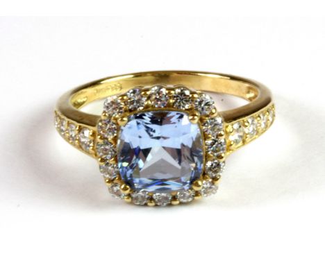 A 9ct yellow gold stone set ring, (P.5).