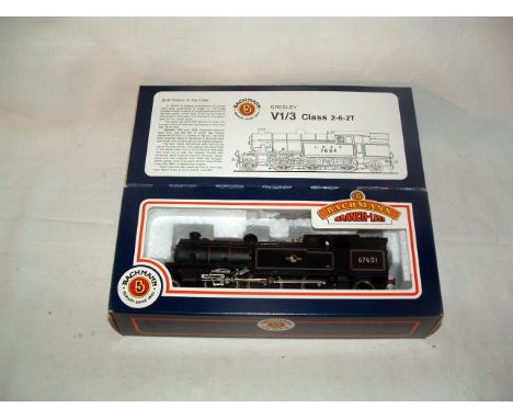 BACHMANN 31-601 BR Black Class V1 2-6-2T. Mint Boxed with Instructions and unopened Accessory Packs.