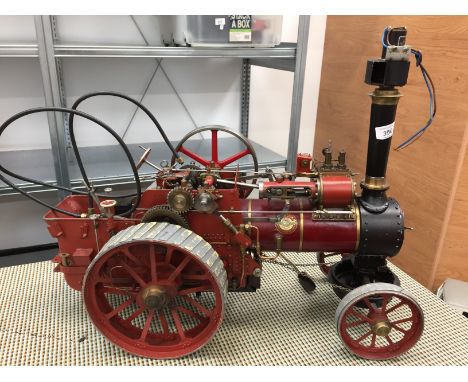 1 1/2" Scale Gas fired Live Steam Model of a Hughes design  Allchin Traction Engine  'Royal Chester' . Single cylinder flywhe