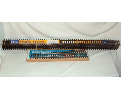 PECO 0 Gauge Track - 9 x full lengths of SL-700BH Bullhead Code 24 Nickel silver Rail (Near Mint), and 2 x SL-E791BH Right Ha