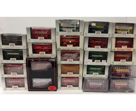 19 x EFE (Exclusive First Editions) together with 3 x Corgi Original Omnibus diecast buses, appear M and boxed. (22)