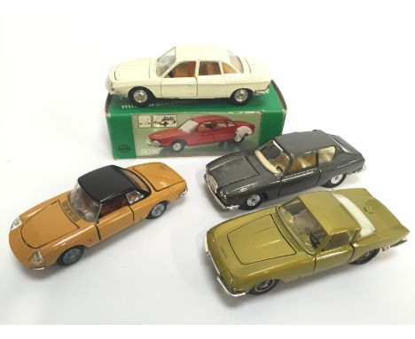 Mini Gama (W.Germany) No.9670 NSU RO80 1/43 scale model (VG, couple of minor paint touch-ins, in VG box). Together with three