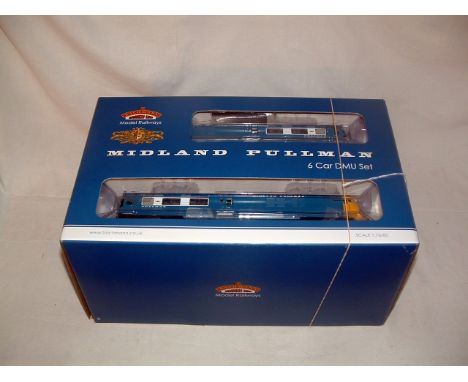 BACHMANN 31-256DC BR Nanking Blue Midland Pullman 6 Car Unit with Yellow ends. DCC on board. Mint Boxed with Instructions and