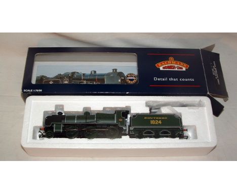 BACHMANN 32-153 Southern lined Olive Green N Class 2-6-0 no 1824. Mint Boxed with Instructions and unopened Accessory Packs.