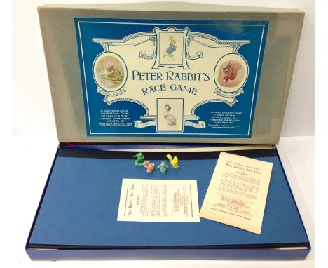 Frederick Warne & Co. Ltd. Peter Rabbit's Race Game, c.1920's, 'a very interesting and amusing game introducing the famous ch